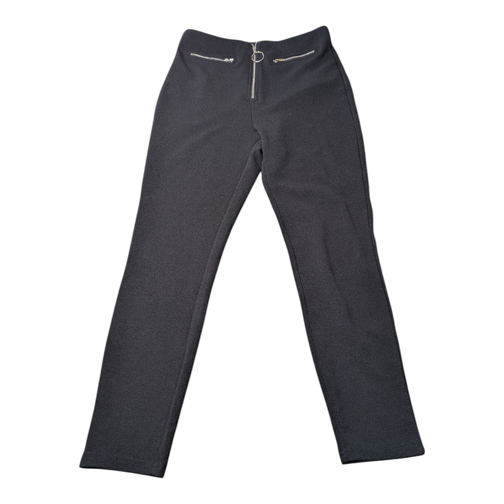 Shein - Black Pants With Zippers -  Size Med -6